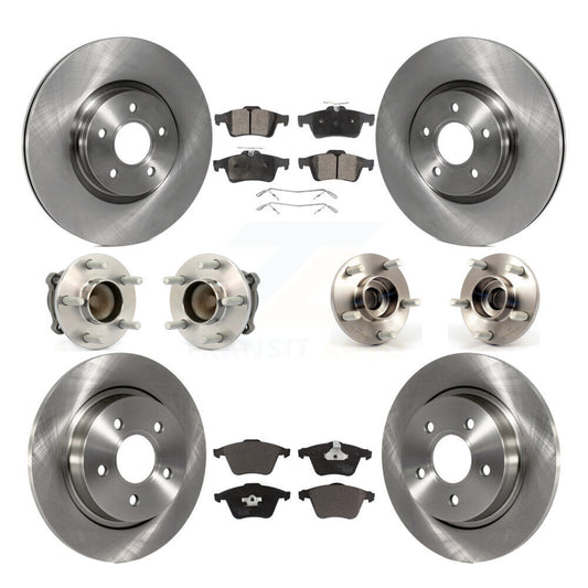 [Avant + Arrière] Kit d'ensemble roulement de roue et moyeu pour Volvo S40 C70 V50 avec 320mm Diameter Rotor KBB-110407