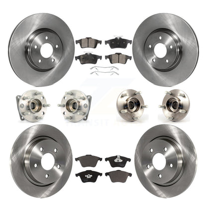 [Avant + Arrière] Kit d'ensemble roulement de roue et moyeu pour 2005-2010 Volvo S40 V50 avec 320mm Diameter Rotor AWD KBB-110409