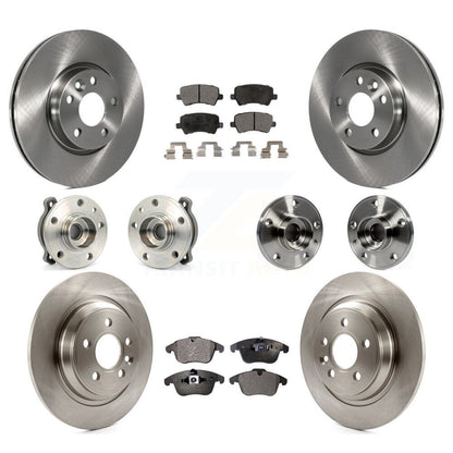 [Avant + Arrière] Kit d'ensemble roulement de roue et moyeu pour 2013-2014 Volvo S60 3.0L avec 300mm Diameter Rotor KBB-110412