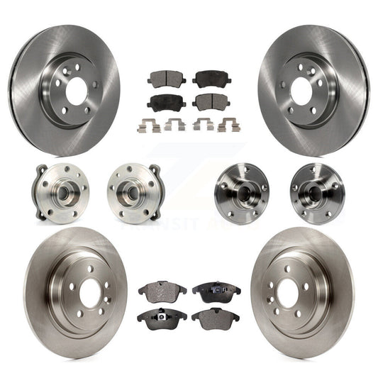 [Avant + Arrière] Kit d'ensemble roulement de roue et moyeu pour 2013-2014 Volvo S60 3.0L avec 300mm Diameter Rotor KBB-110412