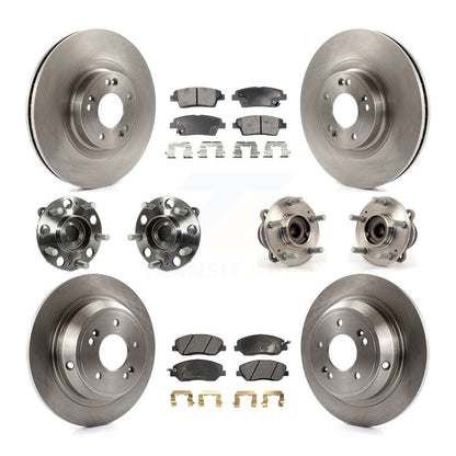 [Avant + Arrière] Kit d'ensemble roulement de roue et moyeu pour 2012 Hyundai Genesis 3.8L KBB-110415