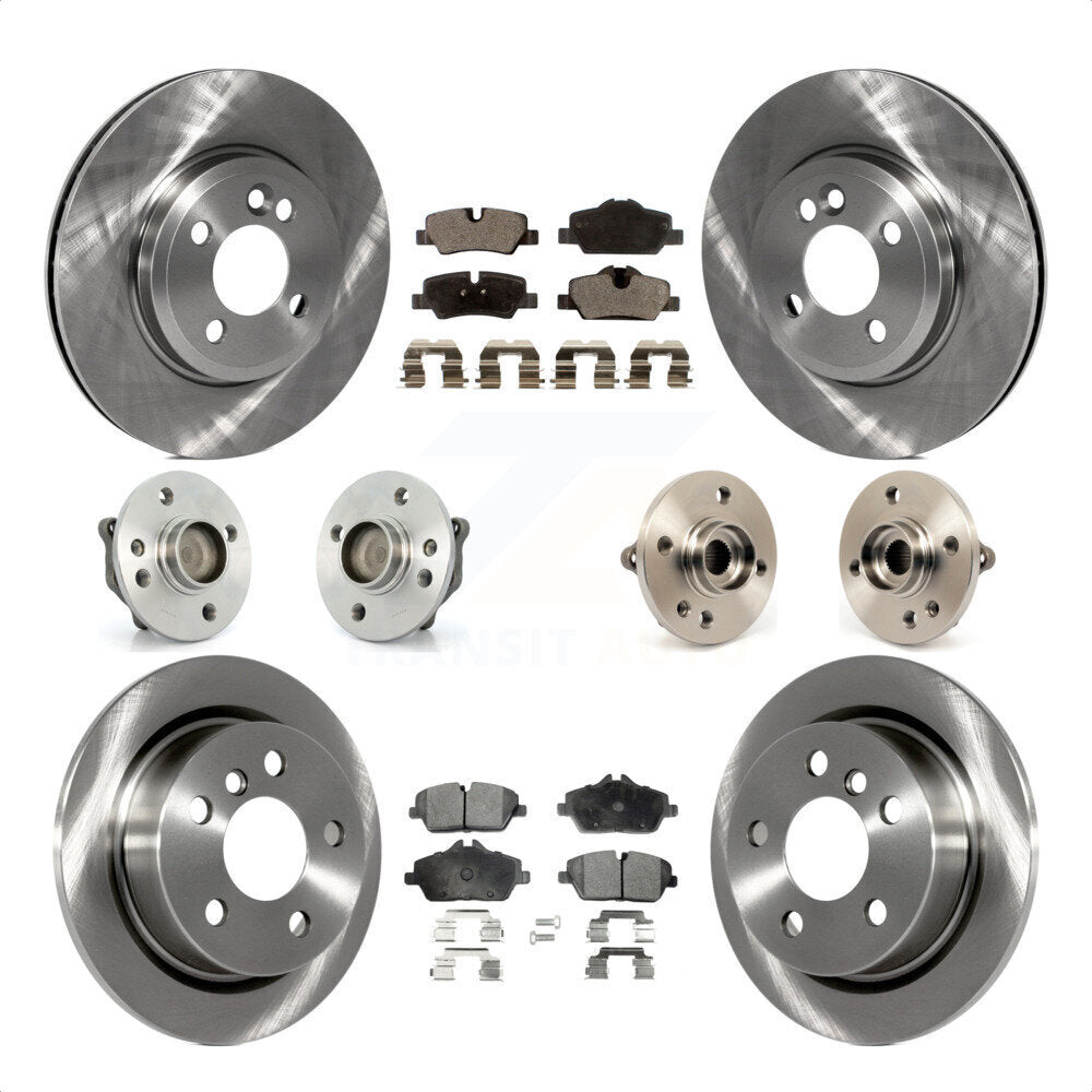[Avant + Arrière] Kit d'ensemble roulement de roue et moyeu pour 2015 Mini Cooper Convertible avec 2.0L 1.5L avec 280mm Diameter Rotor KBB-110424 par Transit Auto
