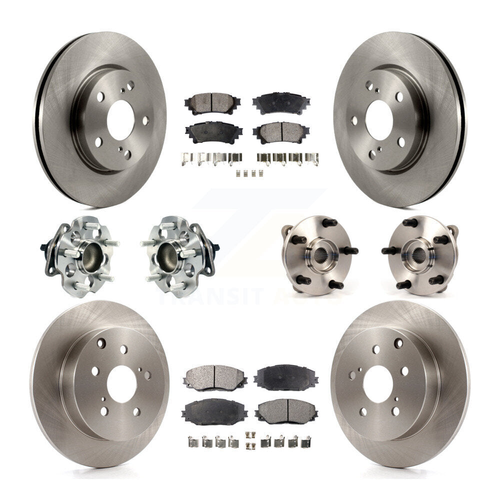 [Avant + Arrière] Kit d'ensemble roulement de roue et moyeu pour 2012-2018 Toyota Prius V KBB-110432