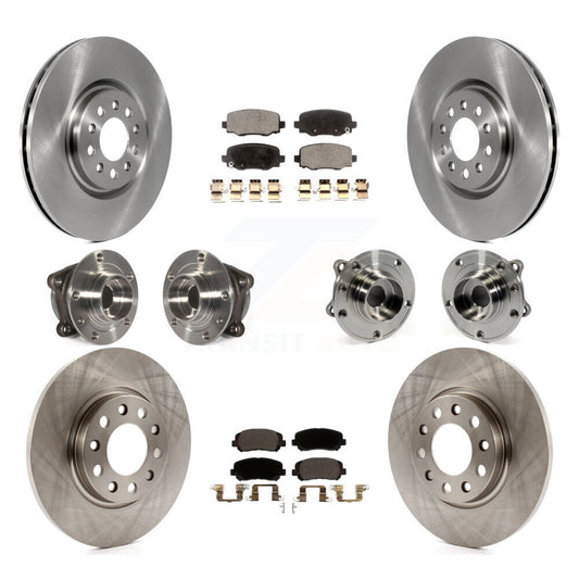 [Avant + Arrière] Kit d'ensemble roulement de roue et moyeu pour 2015-2017 Chrysler 200 AWD avec 330mm Diameter Rotor KBB-110435