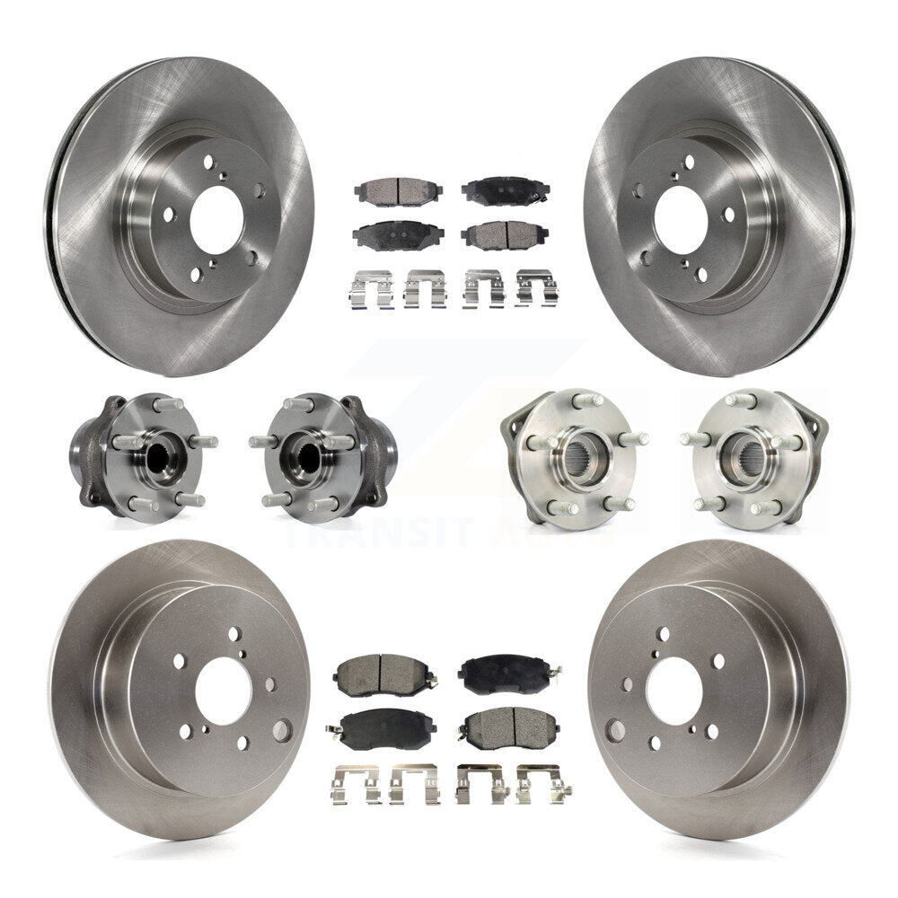 [Avant + Arrière] Kit d'ensemble roulement de roue et moyeu pour 2012-2013 Subaru Impreza Limited Base Premium KBB-110436