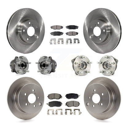 [Avant + Arrière] Kit d'ensemble roulement de roue et moyeu pour 2012-2013 Subaru Impreza Limited Base Premium KBB-110436