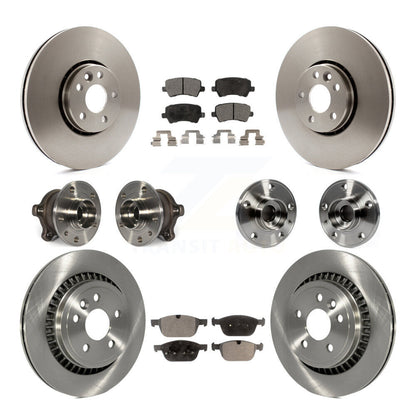 [Avant + Arrière] Kit d'ensemble roulement de roue et moyeu pour 2010-2015 Volvo XC60 AWD KBB-110443