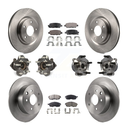 [Avant + Arrière] Kit d'ensemble roulement de roue et moyeu pour 2017-2019 Nissan Sentra Turbocharged KBB-110444