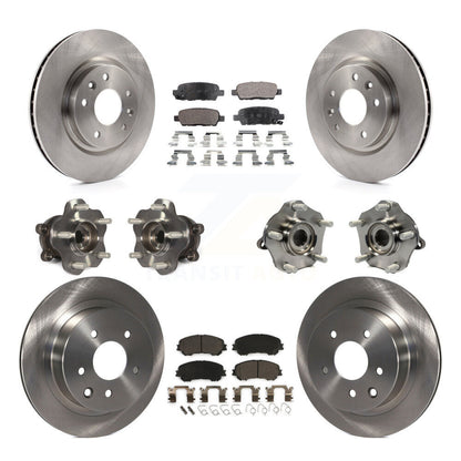 [Avant + Arrière] Kit d'ensemble roulement de roue et moyeu pour Nissan Rogue Sport Qashqai KBB-110451