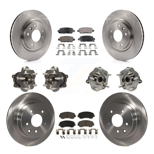 [Avant + Arrière] Kit d'ensemble roulement de roue et moyeu pour Nissan Rogue Sport Qashqai KBB-110451