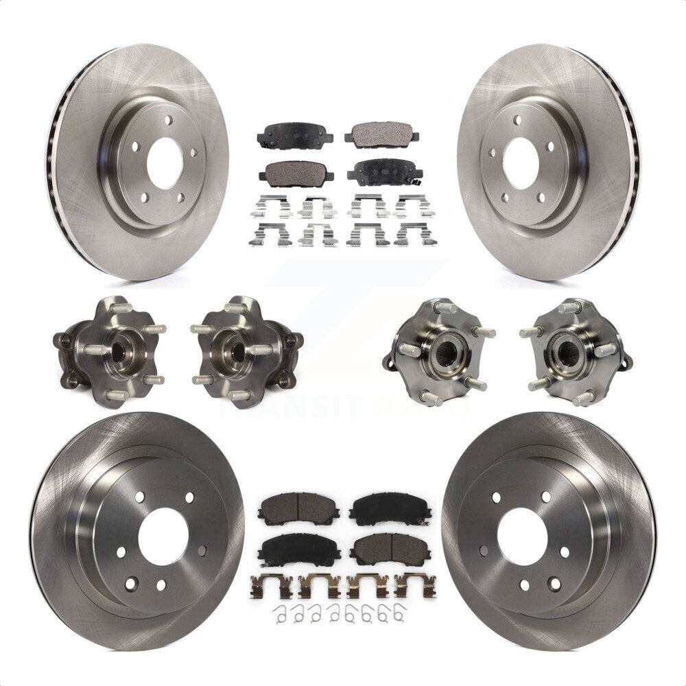 [Avant + Arrière] Kit d'ensemble roulement de roue et moyeu pour Nissan Rogue KBB-110452 par Transit Auto