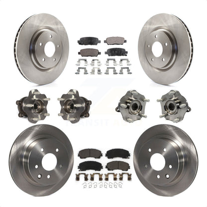 [Avant + Arrière] Kit d'ensemble roulement de roue et moyeu pour Nissan Rogue KBB-110452 par Transit Auto