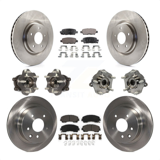 [Avant + Arrière] Kit d'ensemble roulement de roue et moyeu pour Nissan Rogue KBB-110452 par Transit Auto
