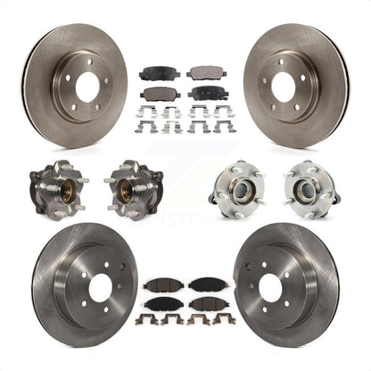 [Avant + Arrière] Kit d'ensemble roulement de roue et moyeu pour 2016 Nissan Pathfinder 4WD From 11 15 KBB-110456 par Transit Auto