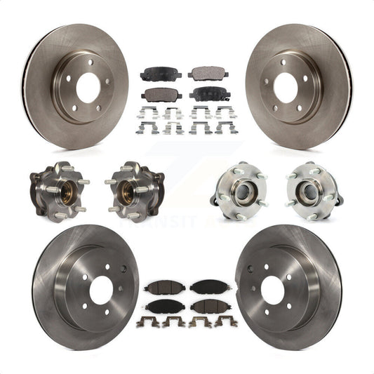 [Avant + Arrière] Kit d'ensemble roulement de roue et moyeu pour 2016 Nissan Pathfinder 4WD From 11 15 KBB-110456 par Transit Auto