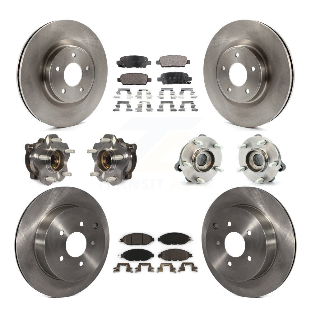 [Avant + Arrière] Kit d'ensemble roulement de roue et moyeu pour Nissan Pathfinder Murano INFINITI QX60 JX35 KBB-110457
