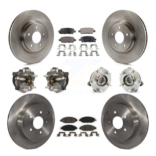 [Avant + Arrière] Kit d'ensemble roulement de roue et moyeu pour Nissan Pathfinder Murano INFINITI QX60 JX35 KBB-110457