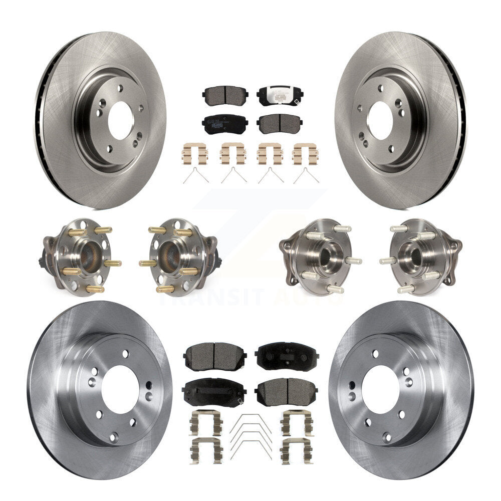 [Avant + Arrière] Kit d'ensemble roulement de roue et moyeu pour Kia Optima avec Manual Parking KBB-110466