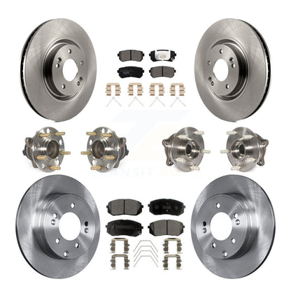 [Avant + Arrière] Kit d'ensemble roulement de roue et moyeu pour Kia Optima avec Manual Parking KBB-110466