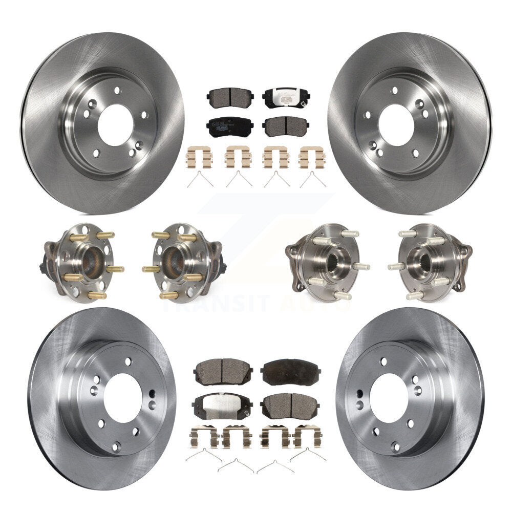 [Avant + Arrière] Kit d'ensemble roulement de roue et moyeu pour Kia Optima avec Manual Parking KBB-110471