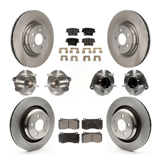 [Avant + Arrière] Kit d'ensemble roulement de roue et moyeu pour 2015 Dodge Charger R T Scat Pack avec RWD 6.4L KBB-110481