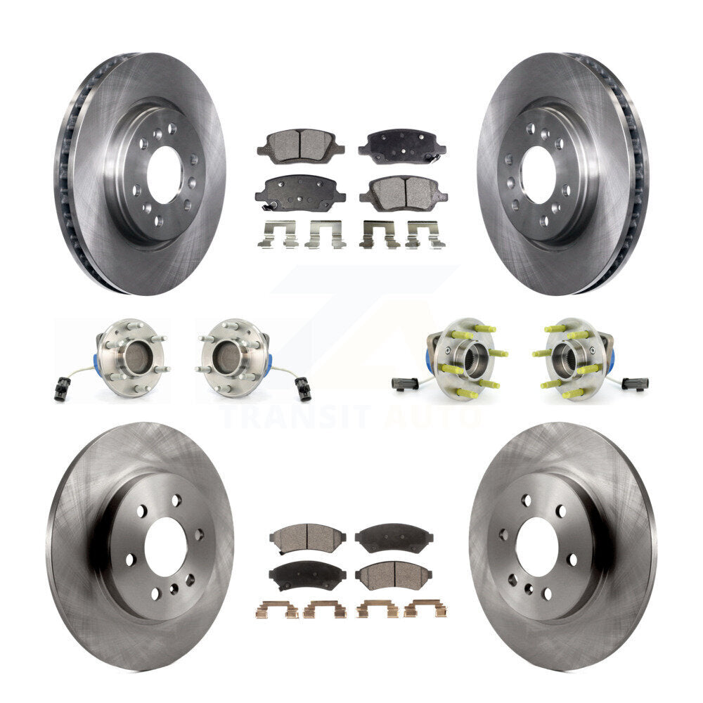 [Avant + Arrière] Kit d'ensemble roulement de roue et moyeu pour Chevrolet Uplander Buick Terraza Pontiac Montana 3 Hole Triangular Flange KBB-110487