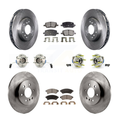 [Avant + Arrière] Kit d'ensemble roulement de roue et moyeu pour Chevrolet Uplander Buick Terraza Pontiac Montana 3 Hole Triangular Flange KBB-110487