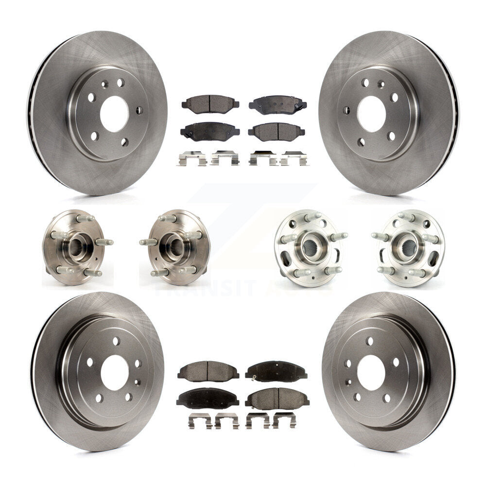 [Avant + Arrière] Kit d'ensemble roulement de roue et moyeu pour Cadillac CTS sans Heavy Duty Brakes KBB-110489