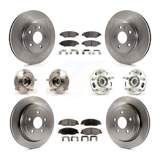 [Avant + Arrière] Kit d'ensemble roulement de roue et moyeu pour Cadillac CTS sans Heavy Duty Brakes KBB-110489