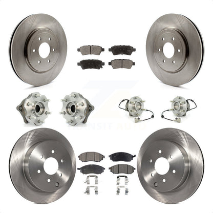 [Avant + Arrière] Kit d'ensemble roulement de roue et moyeu pour 2008-2012 Nissan Pathfinder RWD avec 5.6L KBB-110492 par Transit Auto