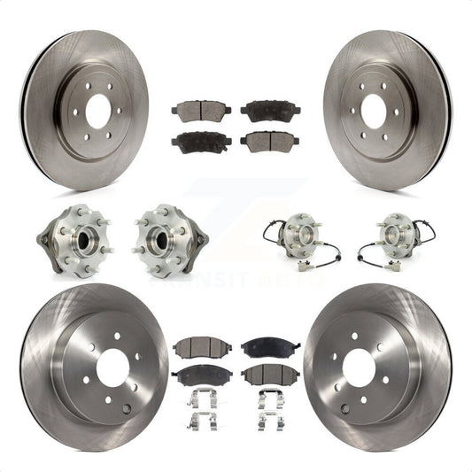 [Avant + Arrière] Kit d'ensemble roulement de roue et moyeu pour 2008-2012 Nissan Pathfinder RWD avec 5.6L KBB-110492 par Transit Auto