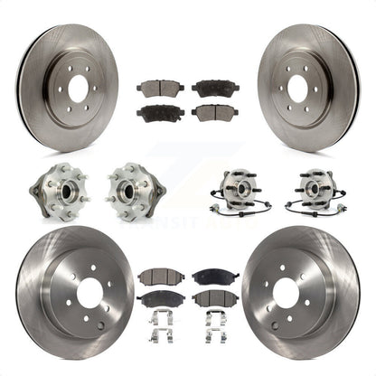 [Avant + Arrière] Kit d'ensemble roulement de roue et moyeu pour 2008-2012 Nissan Pathfinder 4WD avec 5.6L KBB-110494 par Transit Auto