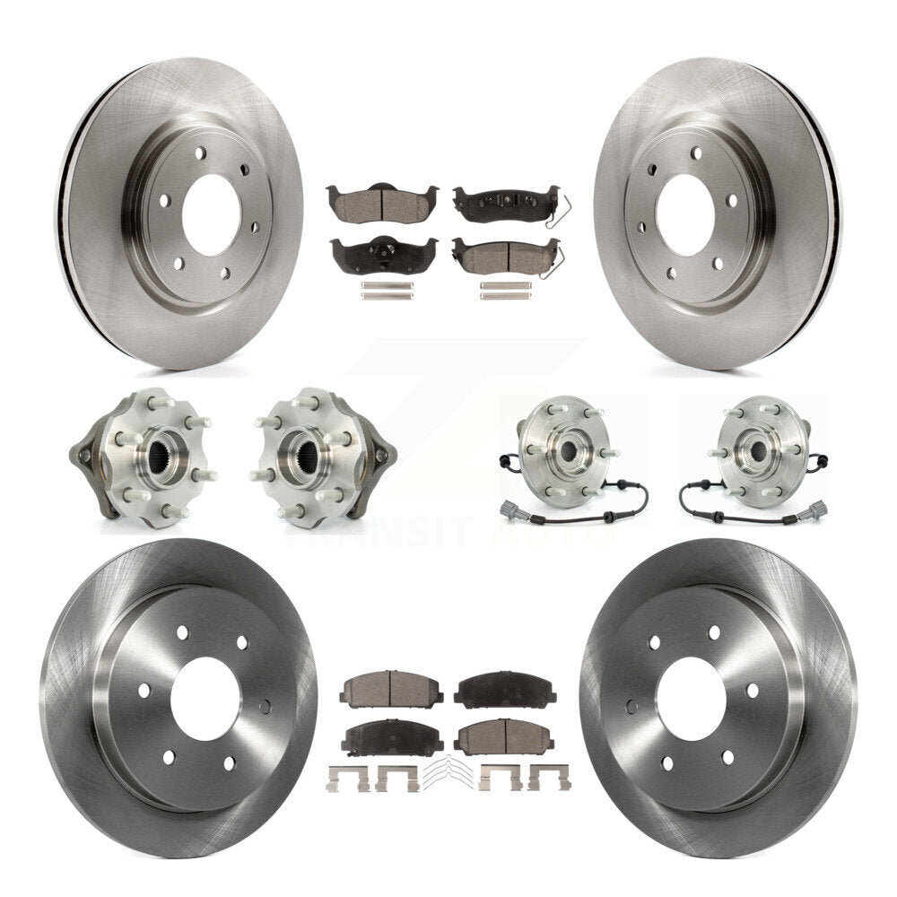 [Avant + Arrière] Kit d'ensemble roulement de roue et moyeu pour 2008 Nissan Armada AWD 4WD avec Internal ABS KBB-110496