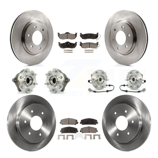 [Avant + Arrière] Kit d'ensemble roulement de roue et moyeu pour 2008 Nissan Armada AWD 4WD avec Internal ABS KBB-110496