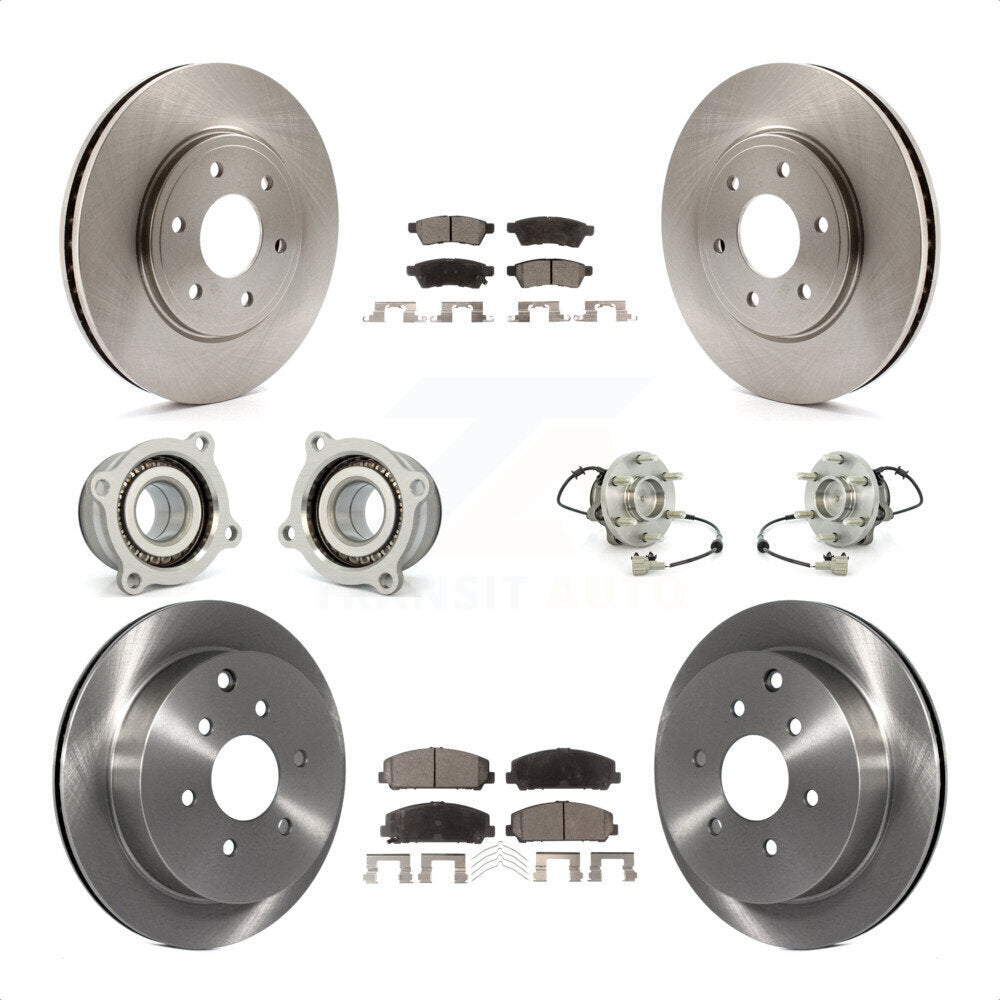 [Avant + Arrière] Kit d'ensemble roulement de roue et moyeu pour Suzuki Equator KBB-110506 par Transit Auto