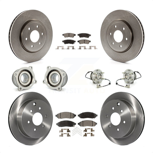 [Avant + Arrière] Kit d'ensemble roulement de roue et moyeu pour Nissan Frontier Xterra Suzuki Equator KBB-110507 par Transit Auto