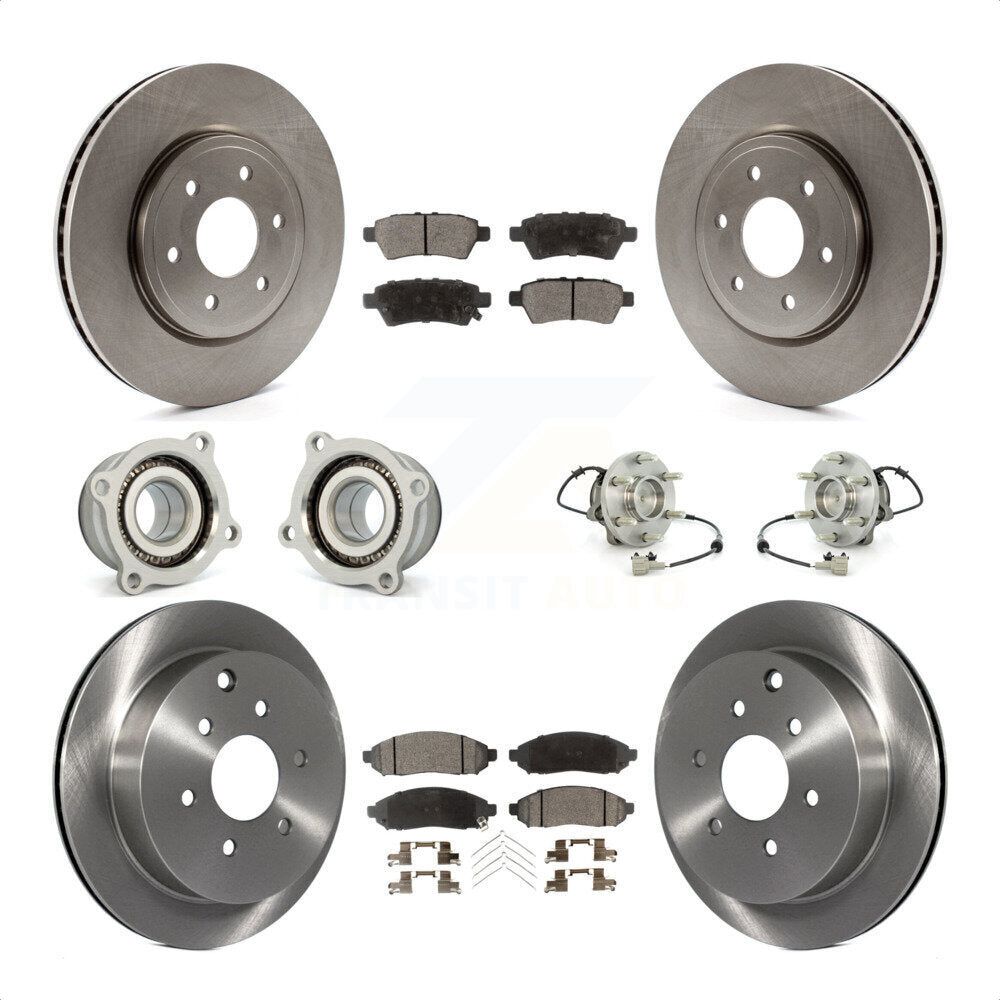 [Avant + Arrière] Kit d'ensemble roulement de roue et moyeu pour 2006-2007 Nissan Xterra RWD avec Automatic transmission KBB-110508 par Transit Auto