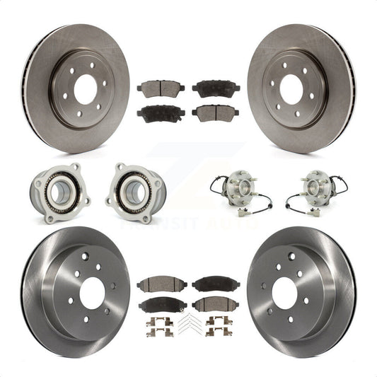 [Avant + Arrière] Kit d'ensemble roulement de roue et moyeu pour 2006-2007 Nissan Xterra RWD avec Automatic transmission KBB-110508 par Transit Auto