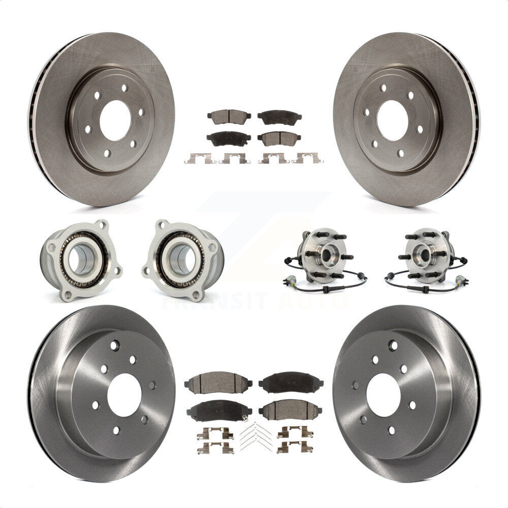 [Avant + Arrière] Kit d'ensemble roulement de roue et moyeu pour Nissan Frontier Xterra Suzuki Equator KBB-110510 par Transit Auto