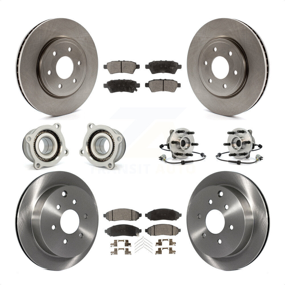 [Avant + Arrière] Kit d'ensemble roulement de roue et moyeu pour 2006-2007 Nissan Xterra 4WD avec Automatic transmission KBB-110511 par Transit Auto