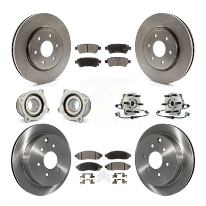 [Avant + Arrière] Kit d'ensemble roulement de roue et moyeu pour 2006-2007 Nissan Xterra 4WD avec Automatic transmission KBB-110511 par Transit Auto