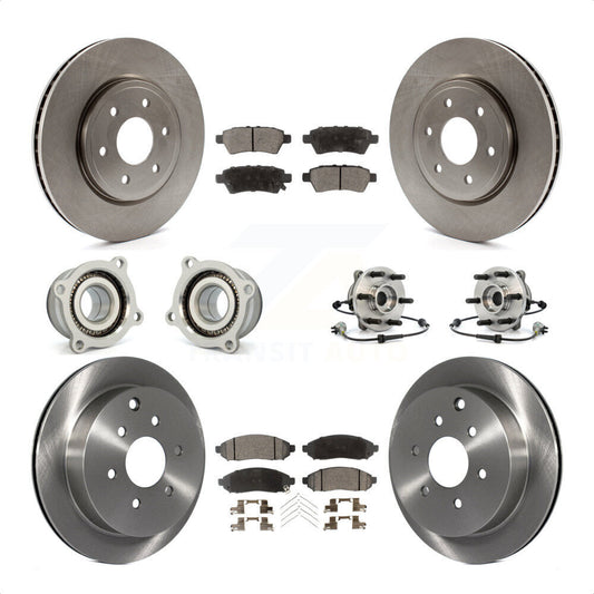 [Avant + Arrière] Kit d'ensemble roulement de roue et moyeu pour 2006-2007 Nissan Xterra 4WD avec Automatic transmission KBB-110511 par Transit Auto