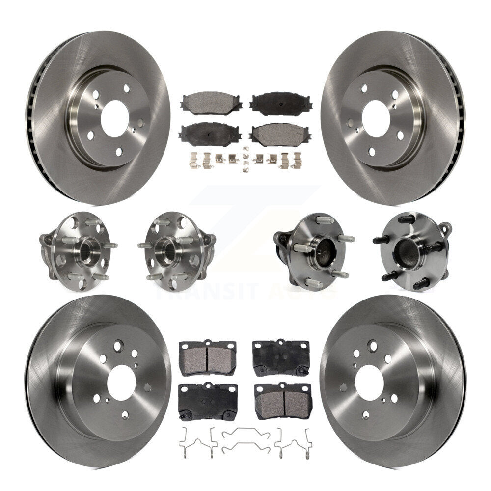 [Avant + Arrière] Kit d'ensemble roulement de roue et moyeu pour 2010-2013 Lexus IS250 C avec RWD Vehicles Built Canadian Market KBB-110512