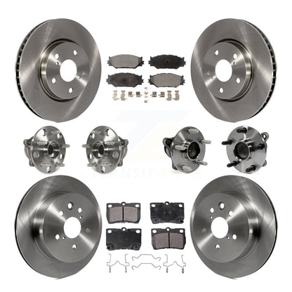 [Avant + Arrière] Kit d'ensemble roulement de roue et moyeu pour 2010-2013 Lexus IS250 C avec RWD Vehicles Built Canadian Market KBB-110512