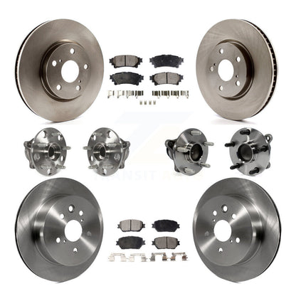 [Avant + Arrière] Kit d'ensemble roulement de roue et moyeu pour 2014 Lexus IS250 C F Sport KBB-110516