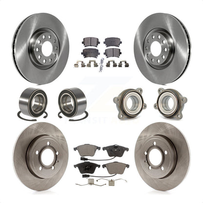 [Avant + Arrière] Kit d'ensemble roulement de roue et moyeu pour Audi A4 Quattro KBB-110535 par Transit Auto