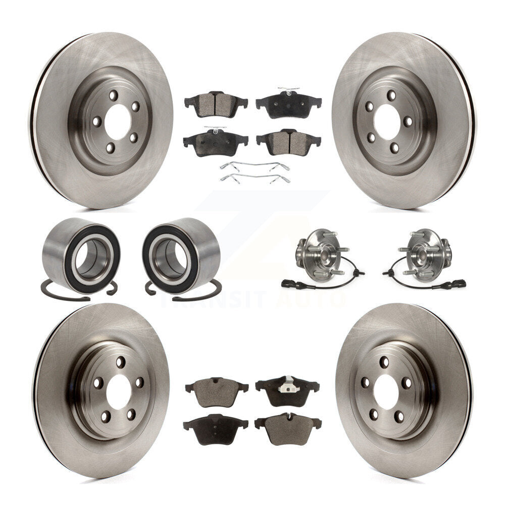 [Avant + Arrière] Kit d'ensemble roulement de roue et moyeu pour Jaguar XF XJ XK KBB-110537