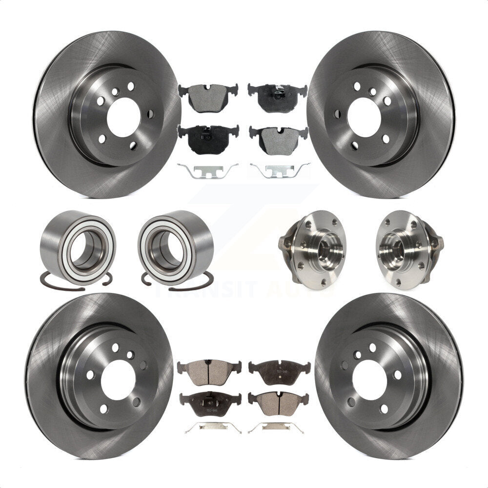 [Avant + Arrière] Kit d'ensemble roulement de roue et moyeu pour 2010 BMW X3 KBB-110541 par Transit Auto
