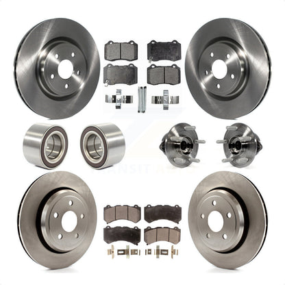 [Avant + Arrière] Kit d'ensemble roulement de roue et moyeu pour Jeep Grand Cherokee Dodge Durango KBB-110547 par Transit Auto