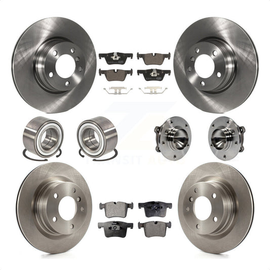 [Avant + Arrière] Kit d'ensemble roulement de roue et moyeu pour 2012 BMW 328i Convertible Wagon avec 2.0L sans Blue Painted Calipers KBB-110555 par Transit Auto
